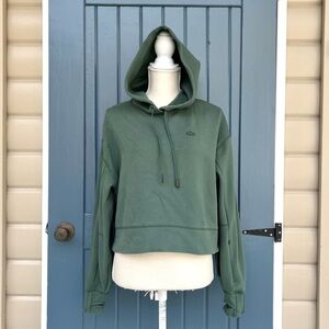 LACOSTE COLOUR-BLOCK HOODED
SWEATSHIRT WOMEN SIZE M (38)